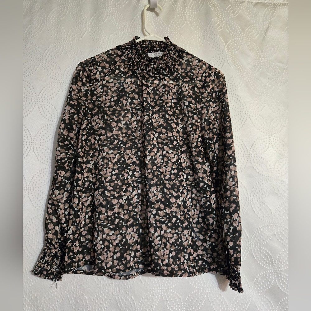 Hayden Black and Pink Patterned Top
